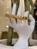 Gold Celestial Evil Eye Charm Bracelet