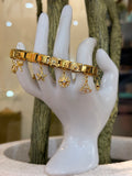 Gold Star & Lucky Charm Evil Eye Bracelet