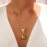 Golden Panther Charm Necklace