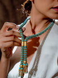 Turquoise Cascade Tassel Necklace