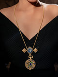 Vintage Medallion Pendant Necklace