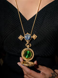 Vintage Medallion Pendant Necklace