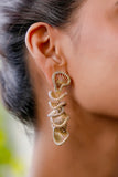 Fan Cascade Dangler Earrings