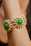 Green Stone Traditional Beaded Bracelet