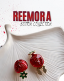 Strawberry Red Enamel Button