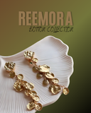 Textured Gold Drop Chain Button