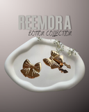 Gold Bow Motif Button