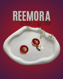 Ruby Red Medallion Button