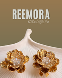 Gold Sunburst Statement Button