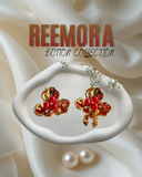 Ruby Bloom Floral Button