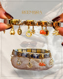 Dual-Tone Charm Link Bracelet