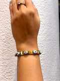 Multicolor Evil Eye Charm Bracelet