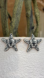 Monochrome Starfish Stud Earrings