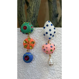 Multicolor Polka Dot Drop Earrings