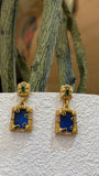 Antique Emerald Pendant Earrings